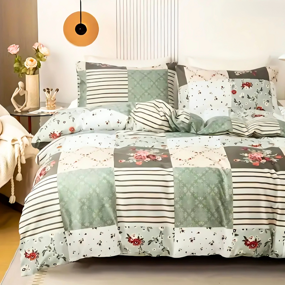 Dreamfields - Emerald Plaid Quilt Cover Set