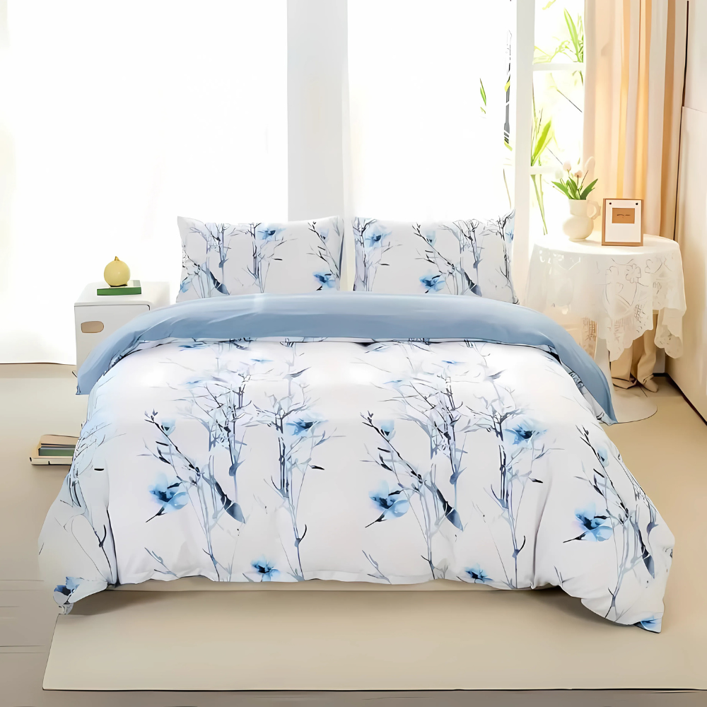 Dreamfields - Mist Floral Quilt Cover Set