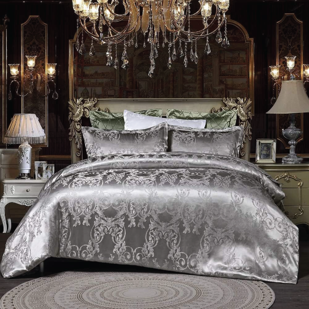 Dreamfields - Silvery Royal Quilt Cover Set