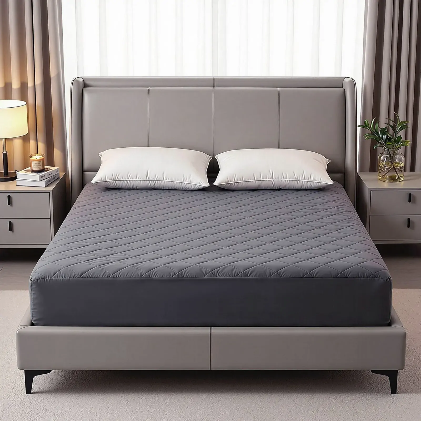 Giselle Water-Resistant Mattress Protector Microfiber 360¬¨‚àû Fit