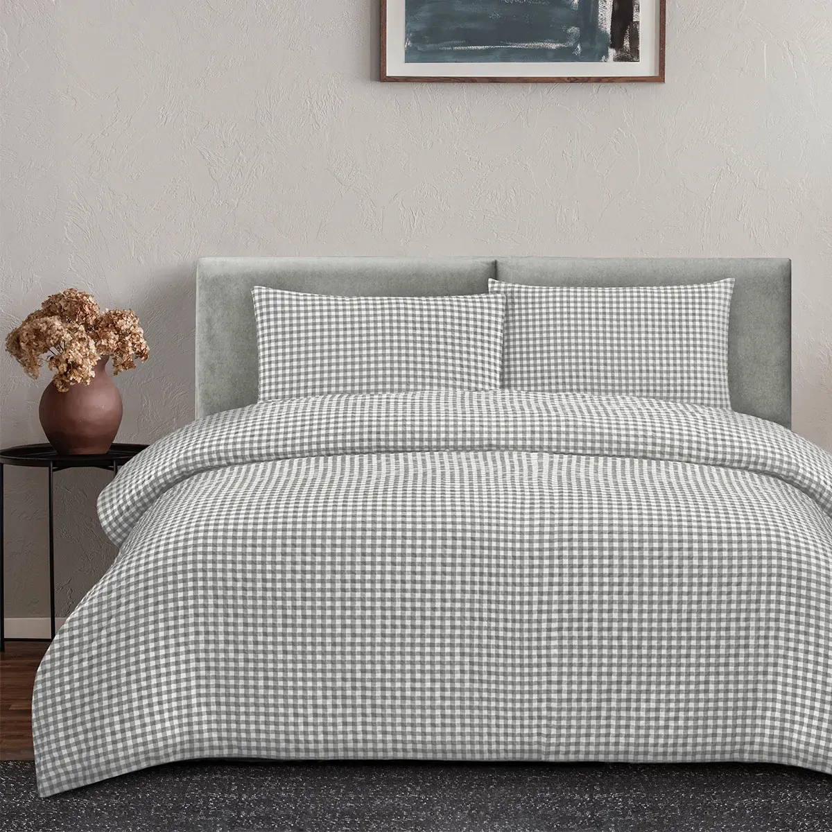 Rowe Textured Seersucker Quilt Cover Set Queen