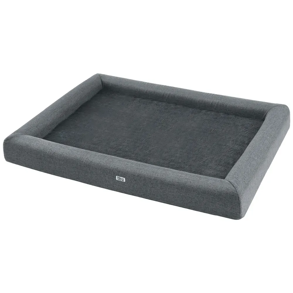 i.Pet Pet Bed Dog Cat Calming Soft Sofa Cushion Egg Crate Washable Grey