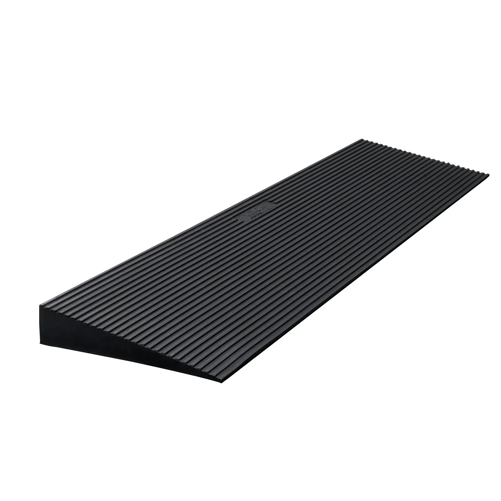 VEVOR Rise Cuttable Threshold Ramp for Sweeping Robot, 90 cm Wide Natural Rubber Wheelchair Ramp, Non-Slip Solid Rubber Ramp with Double-Sided Ta