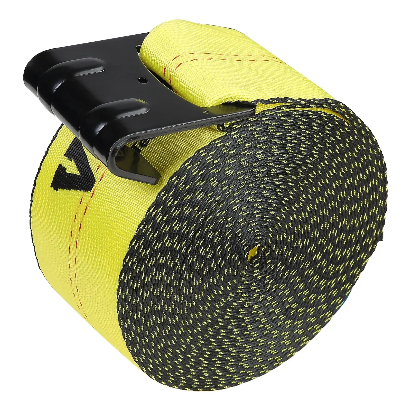VEVOR Winch Straps 27T Load Capacity 82T Break Strength Truck Straps Flat Hook Flatbed