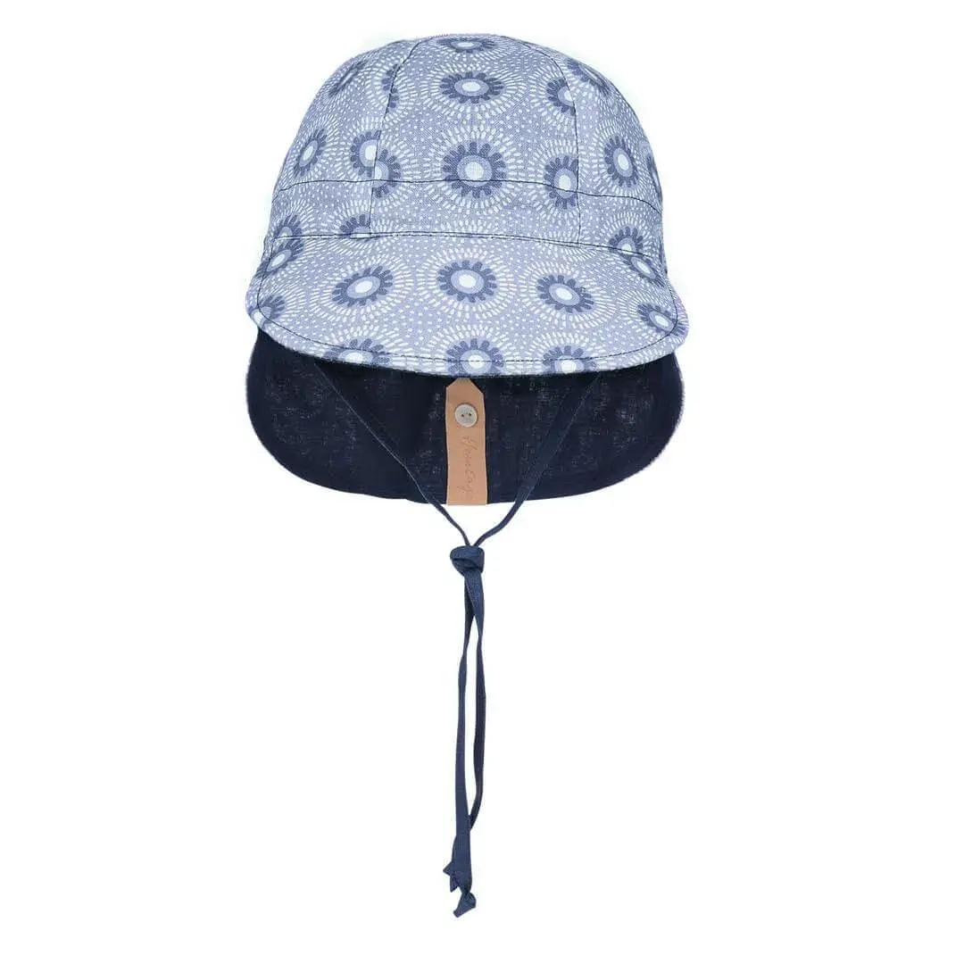 Bedhead Reversible Baby Flap Sun Hat-Norman Indigo