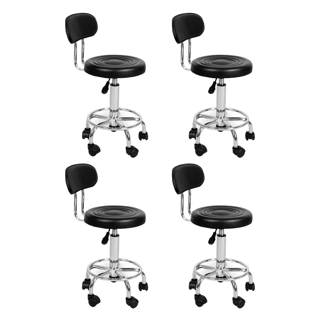 4x Salon Stool Swivel Bar Stools