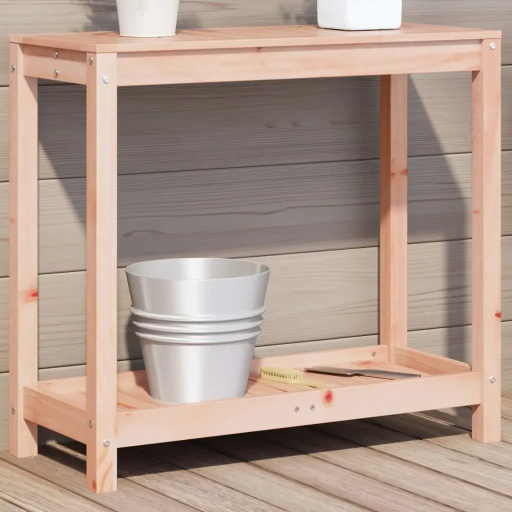 Potting Table with Shelf Solid Wood Douglas