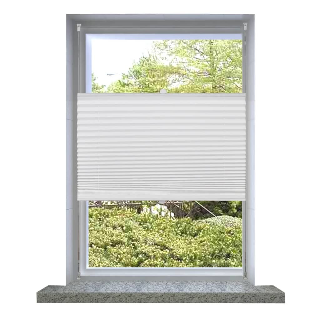 Plisse Blind White Pleated Blind