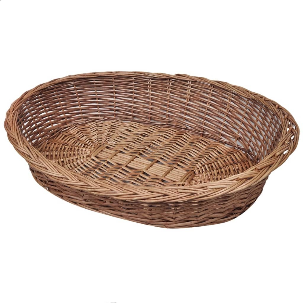 Willow Dog Basket Pet Bed Natural