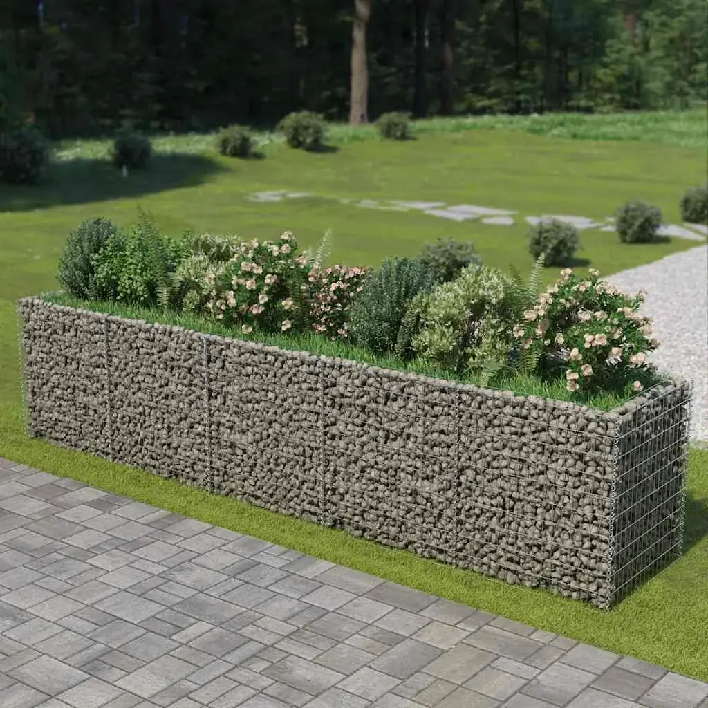 Gabion Raised Bed Galvanised Steel Gabion Garden Beds Range 2