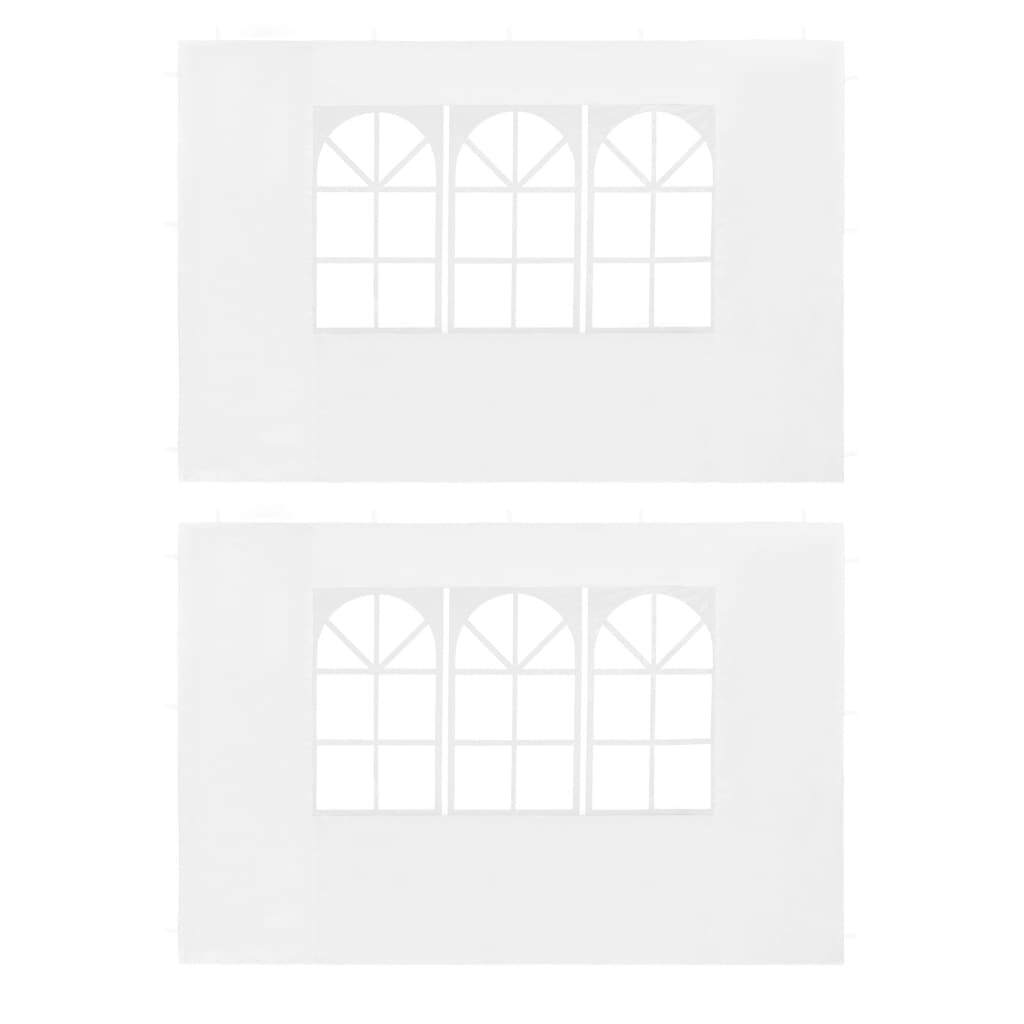 Party Tent Sidewall 2 pcs with Window PE