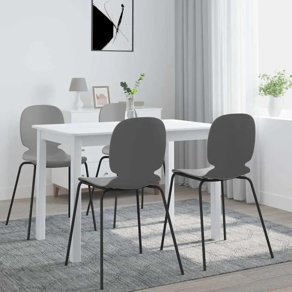Dining Table 114 by 71 by 75 cm Solid Rubber Wood