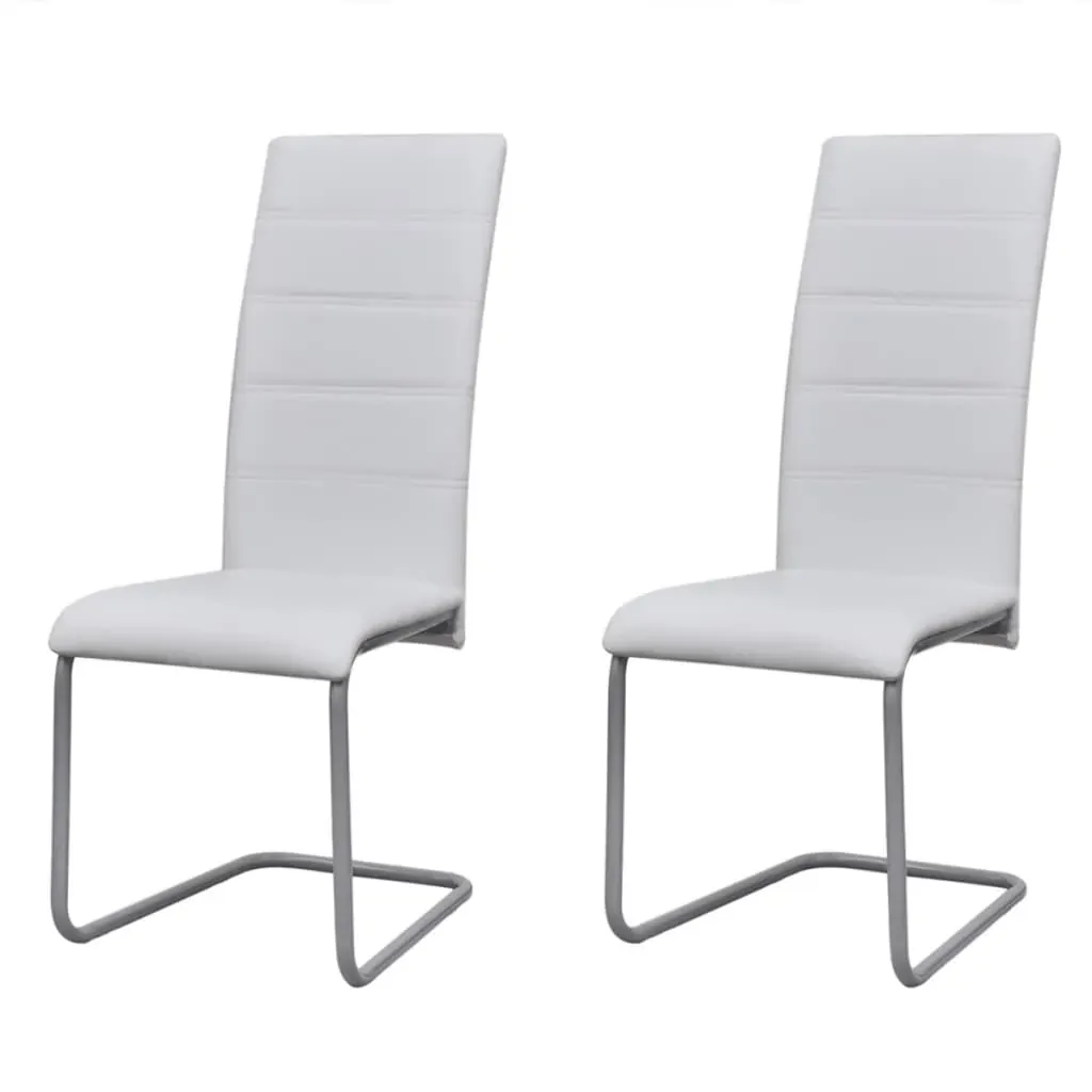 Cantilever Dining Chairs Faux Leather