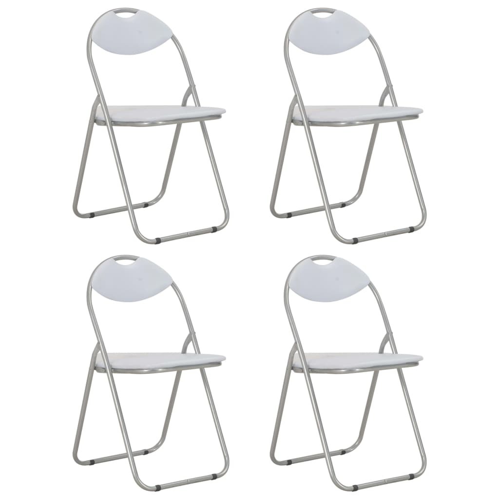 Folding Dining Chairs Faux Leather