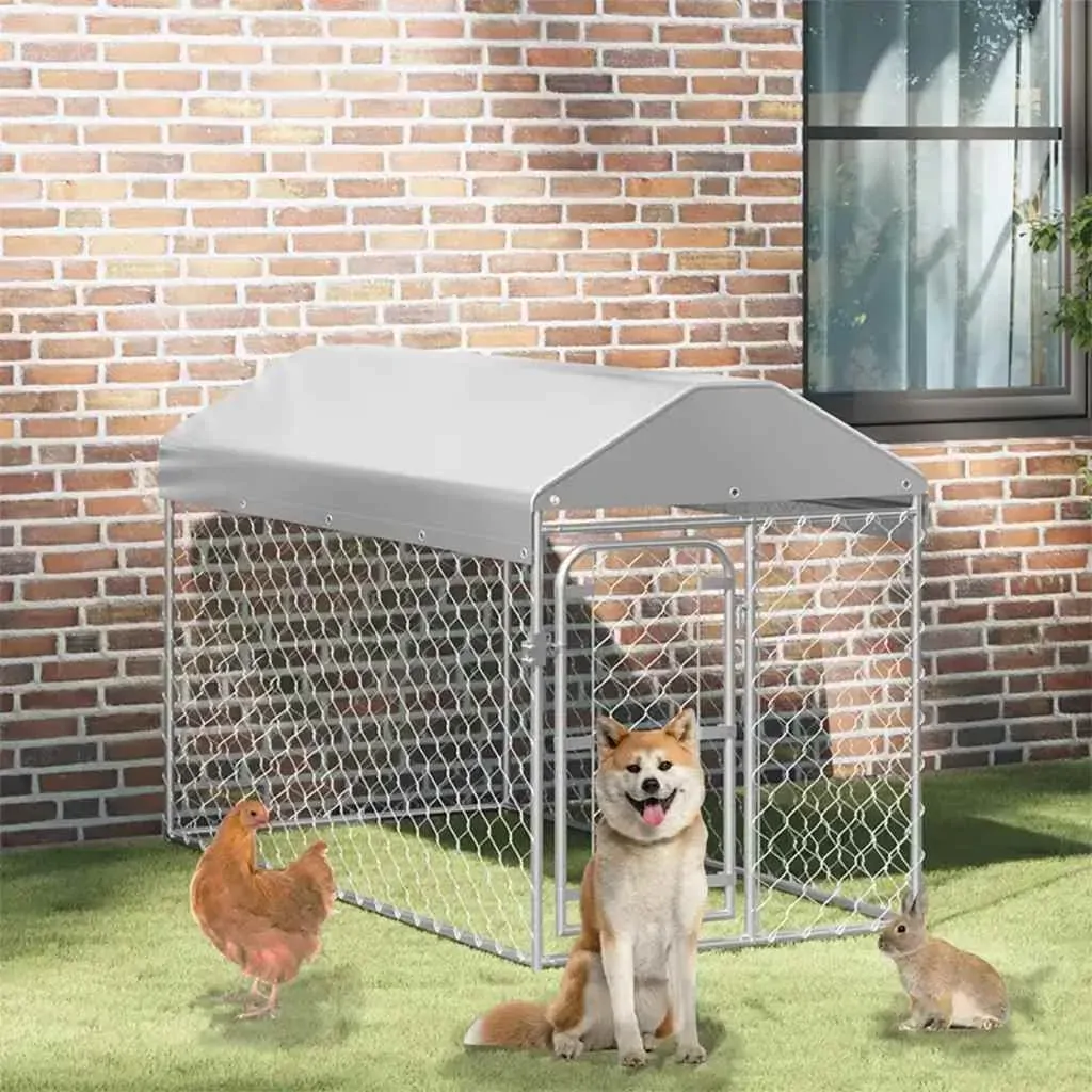 Outdoor Dog Kennel with Roof Dog Kennels