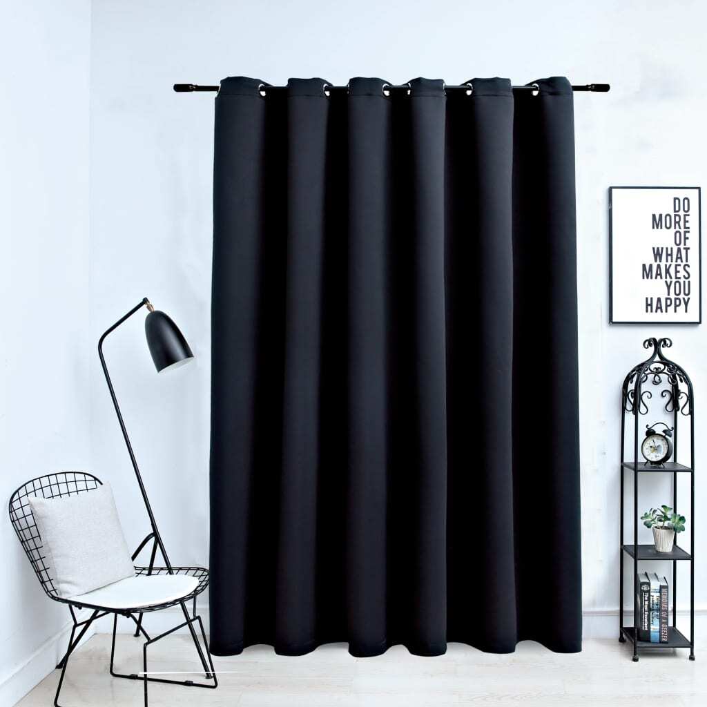 Blackout Curtain with Metal Rings 290 by 245 cm