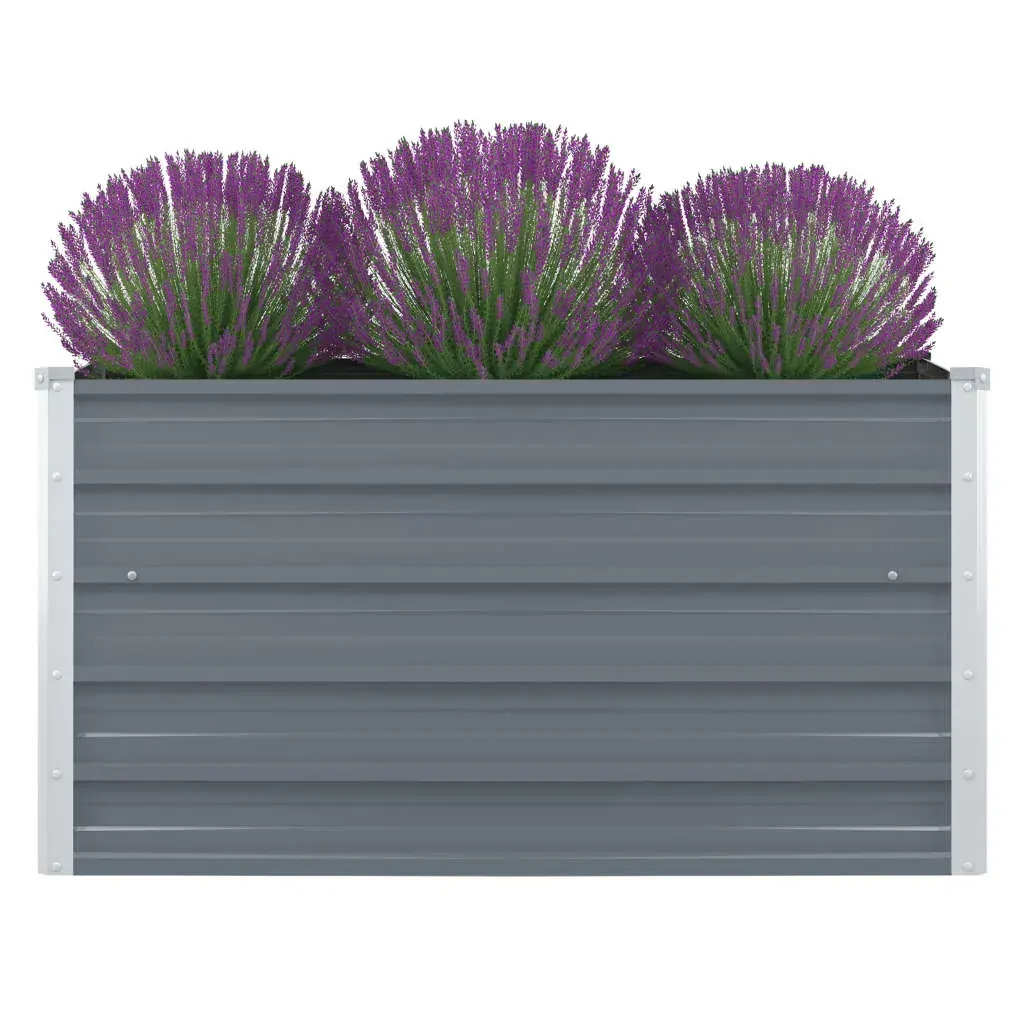 Raised Garden Bed 100 by 100 by 45 cm Galvanised Steel