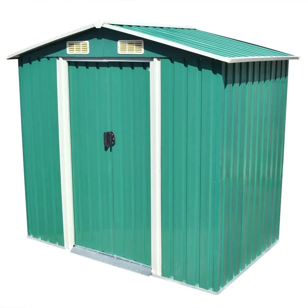 Garden Storage Shed Metal 204 by 132 by 186 cm