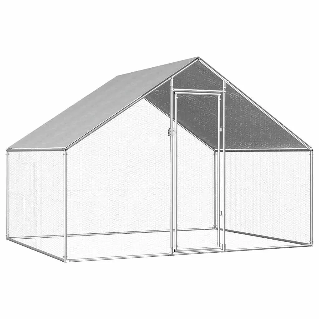 Outdoor Chicken Cage Galvanised Steel Chicken Coops Range 3