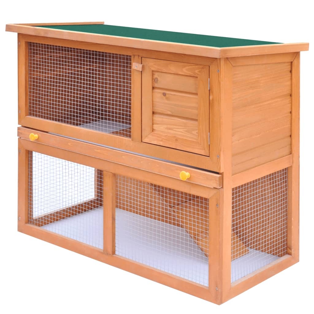 Outdoor Rabbit Hutch & Small Animal House 1 Door Wood