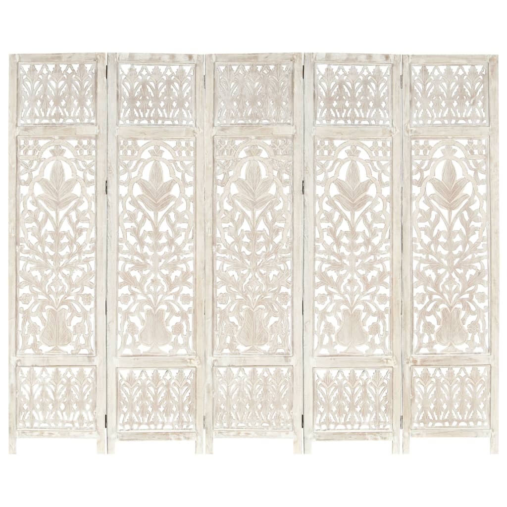 Whittier Hand carved Room Divider Solid Mango Wood