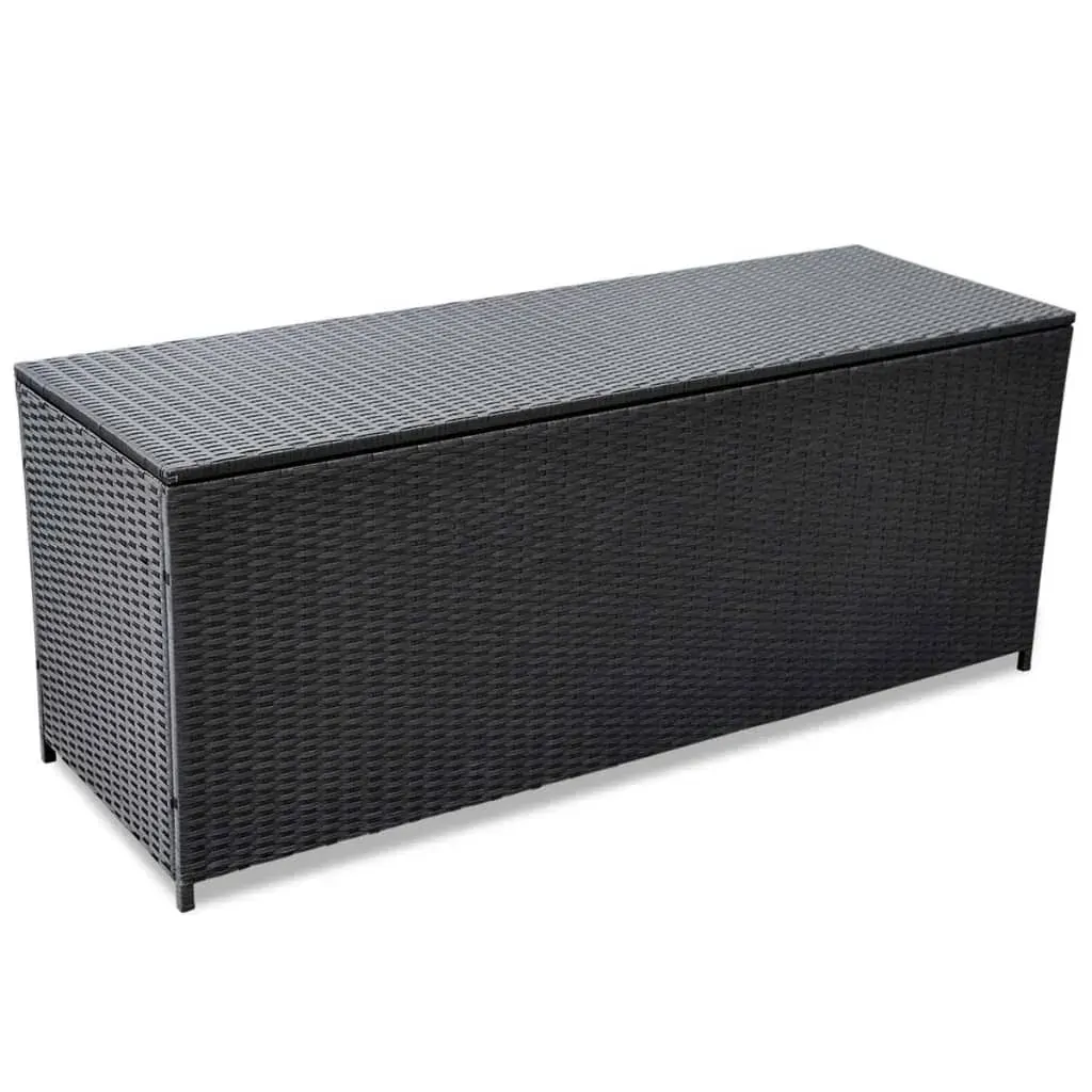 Garden Storage Box 150 by 50 by 60 cm Poly Rattan
