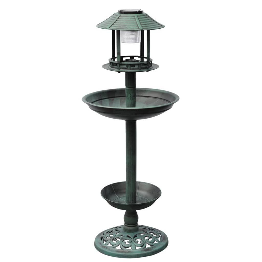 Bird Bath Feeder with Solar Light
