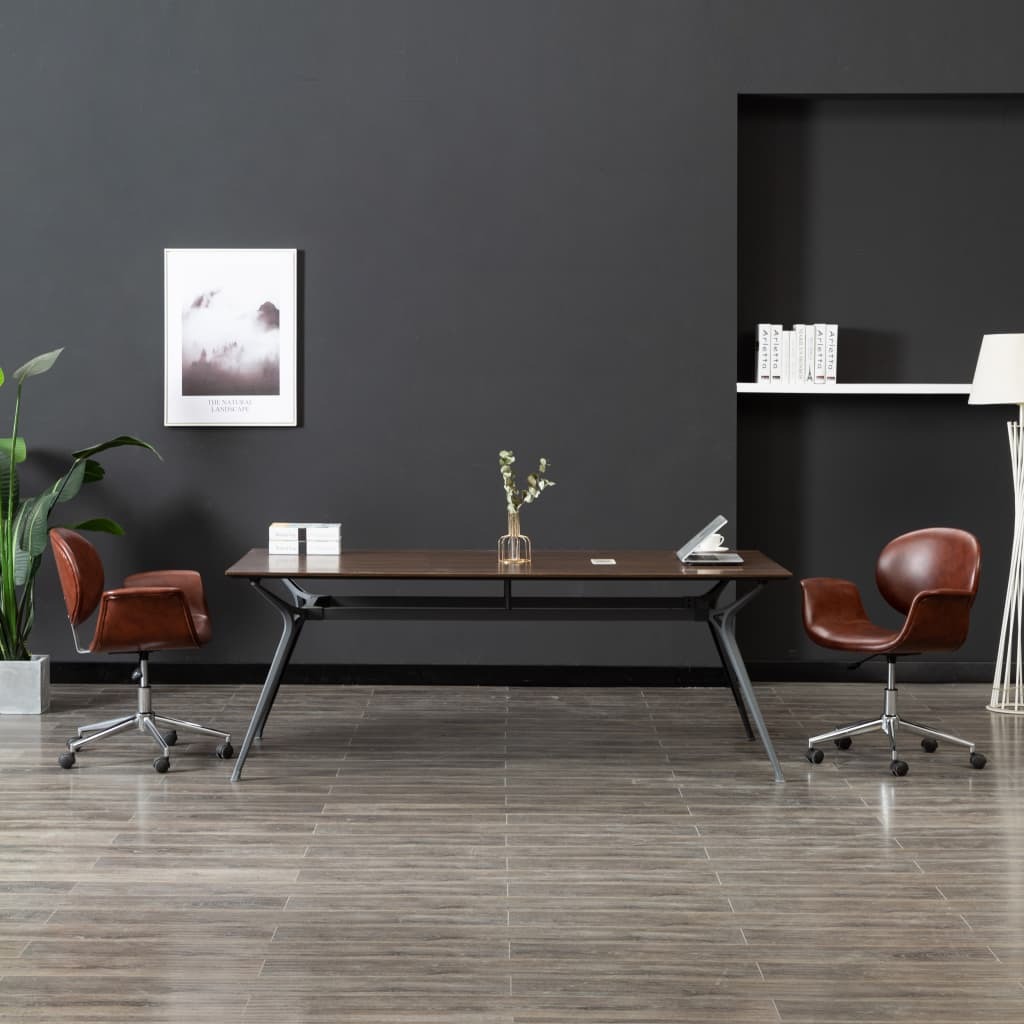 Swivel Dining Chair Faux Leather