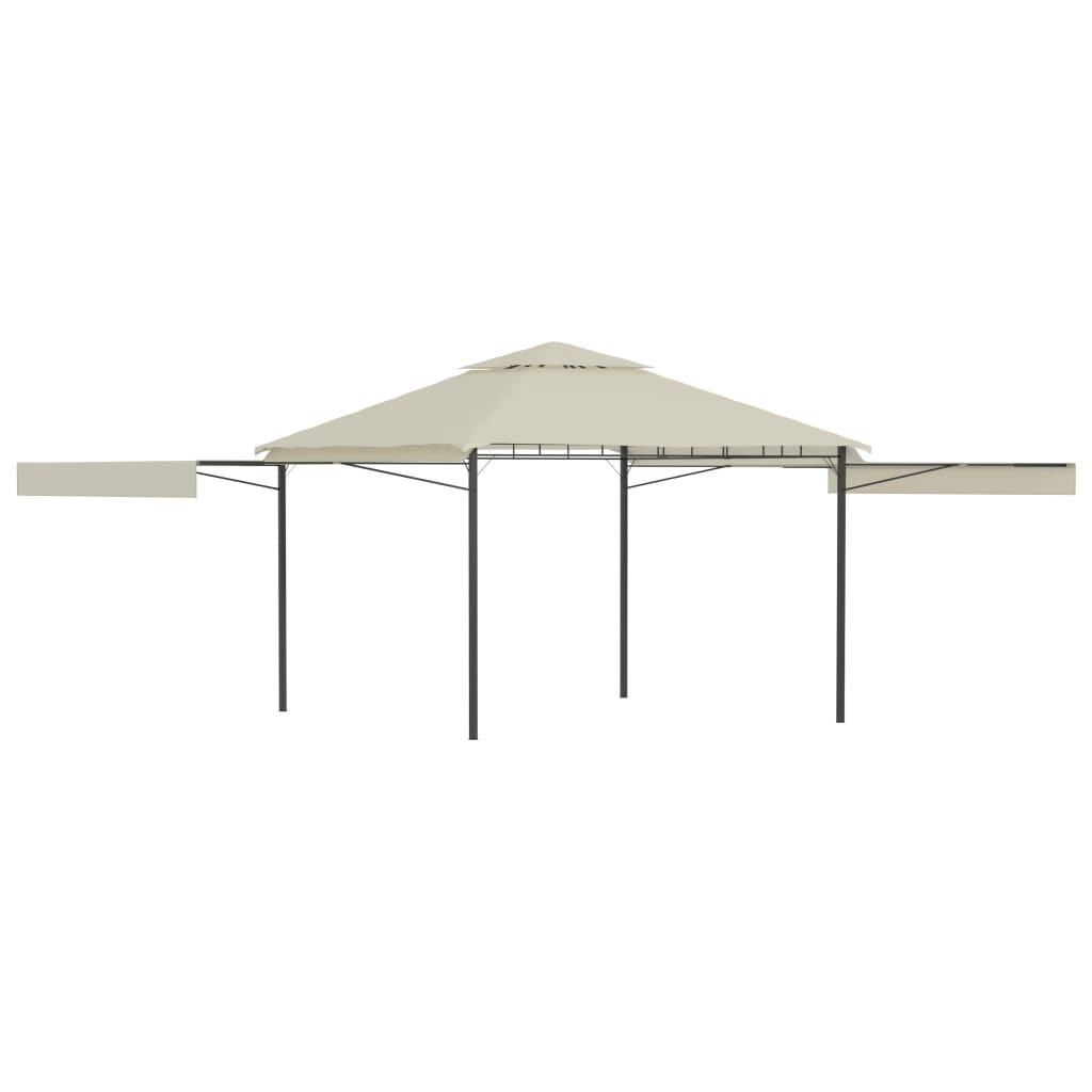 Gazebo with Double Extended Roofs 3 by 3 by 2.75 m 180 g m