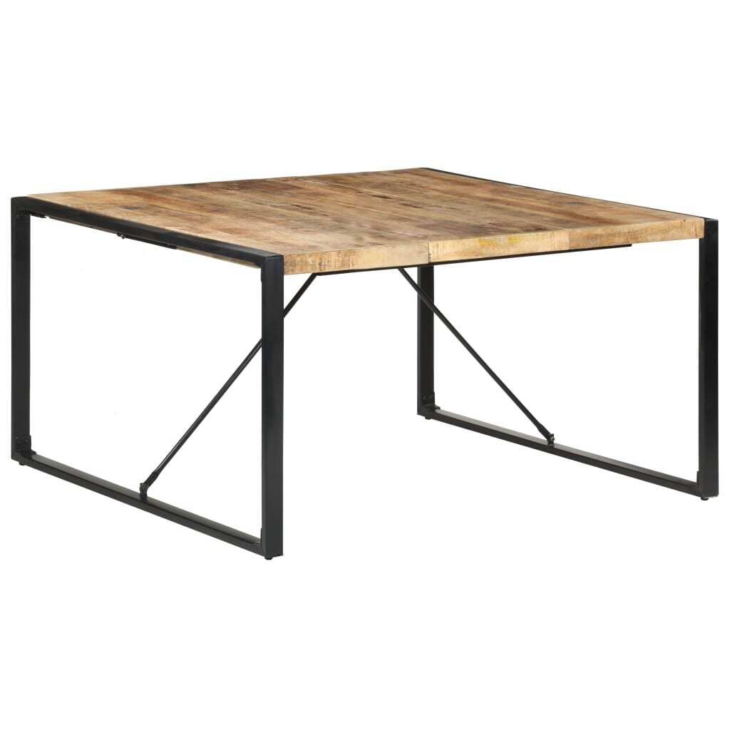 Dining Table 140 by 140 by 75 cm Solid Wood