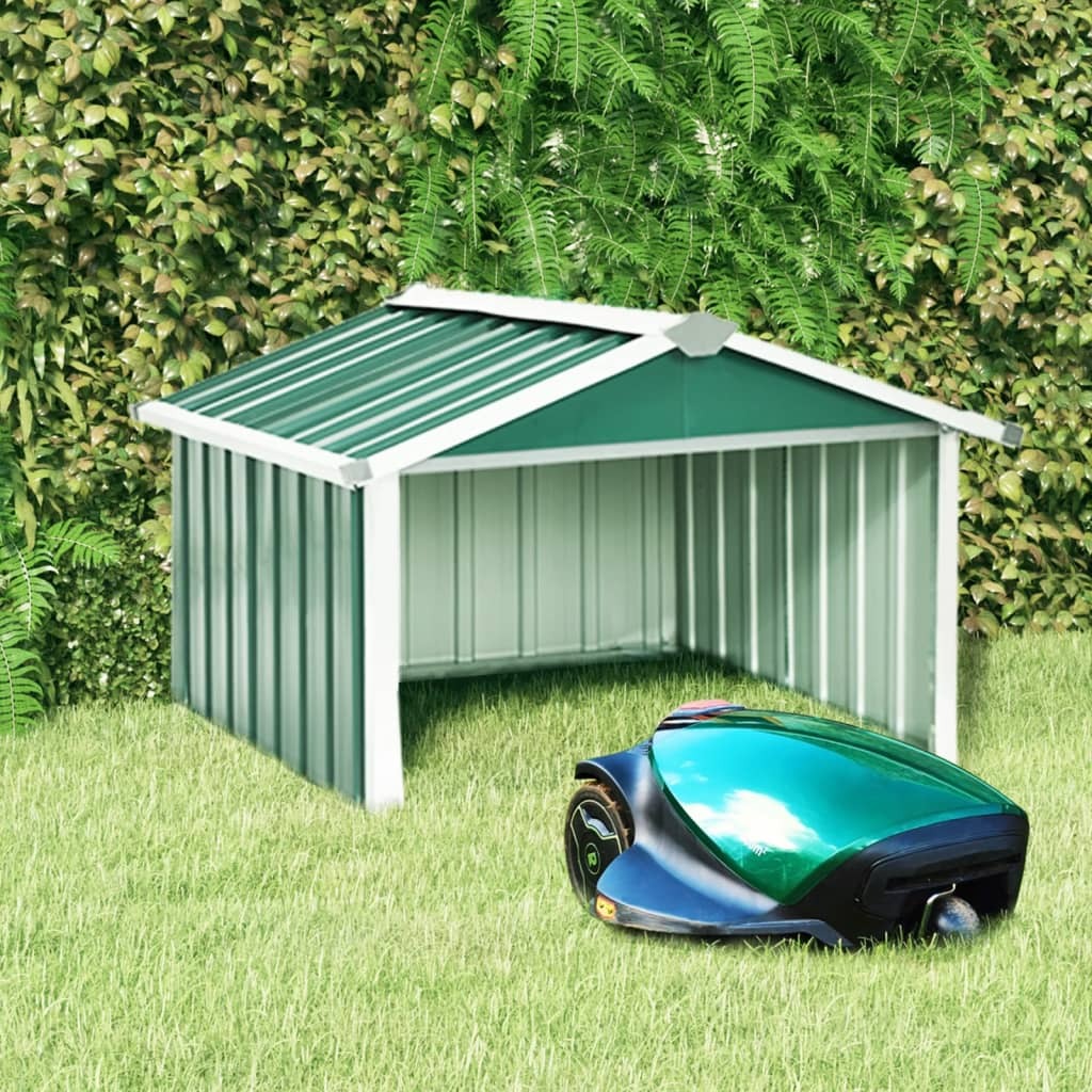 Garden Robot Lawn Mower Shed 92 by 97 by 63 cm Galvanised Steel