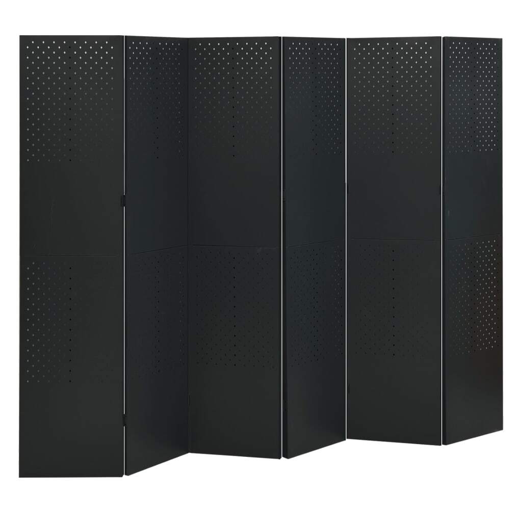 Sedalia 6-Panel Room Divider 240 by 180 cm Steel