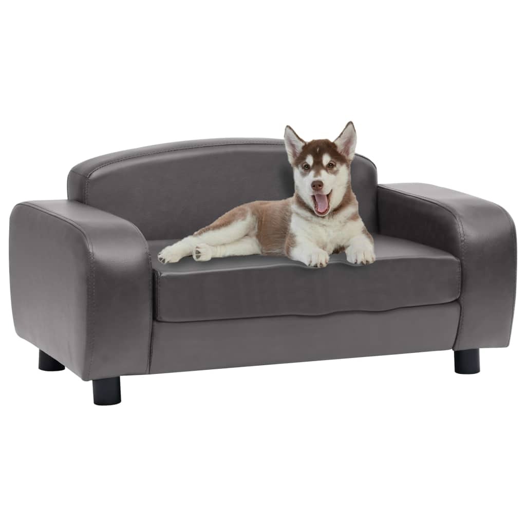 Dog Sofa 80 by 50 by 40 cm Faux Leather