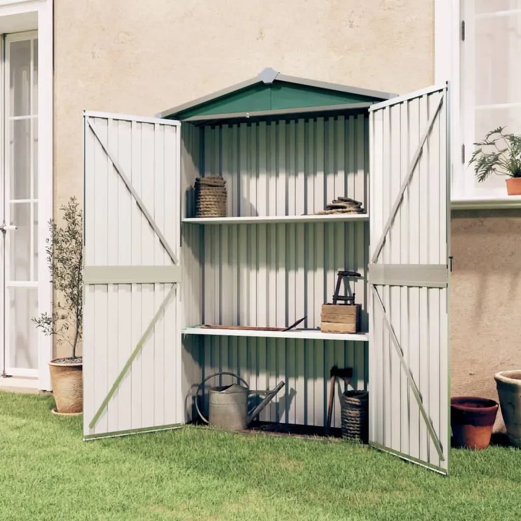 Garden Shed Galvanised Steel 116 by 45 by 175 cm