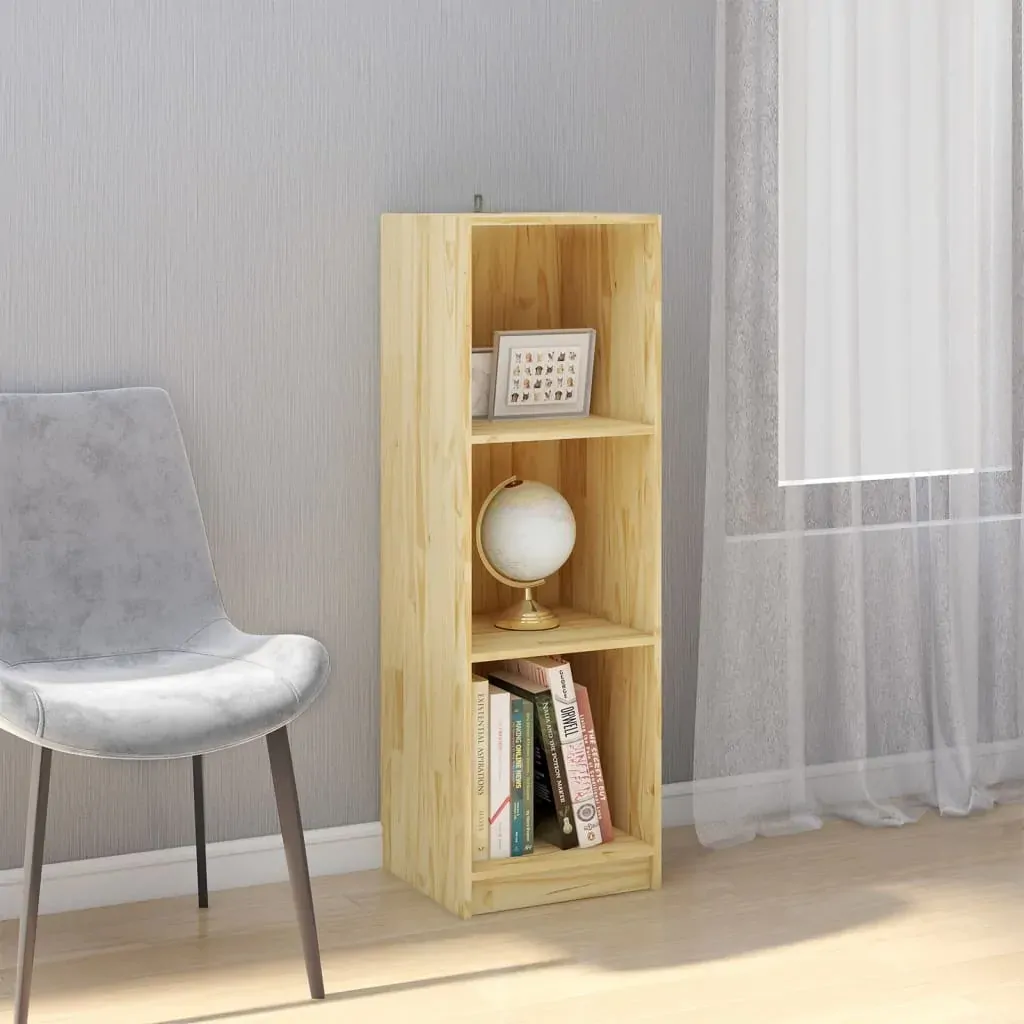 Book Cabinet Room Divider Solid Pinewood