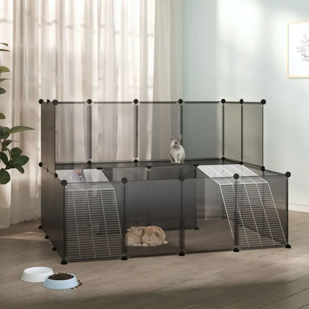 Small Animal Cage 143 by 107 by 93 cm PP and Steel