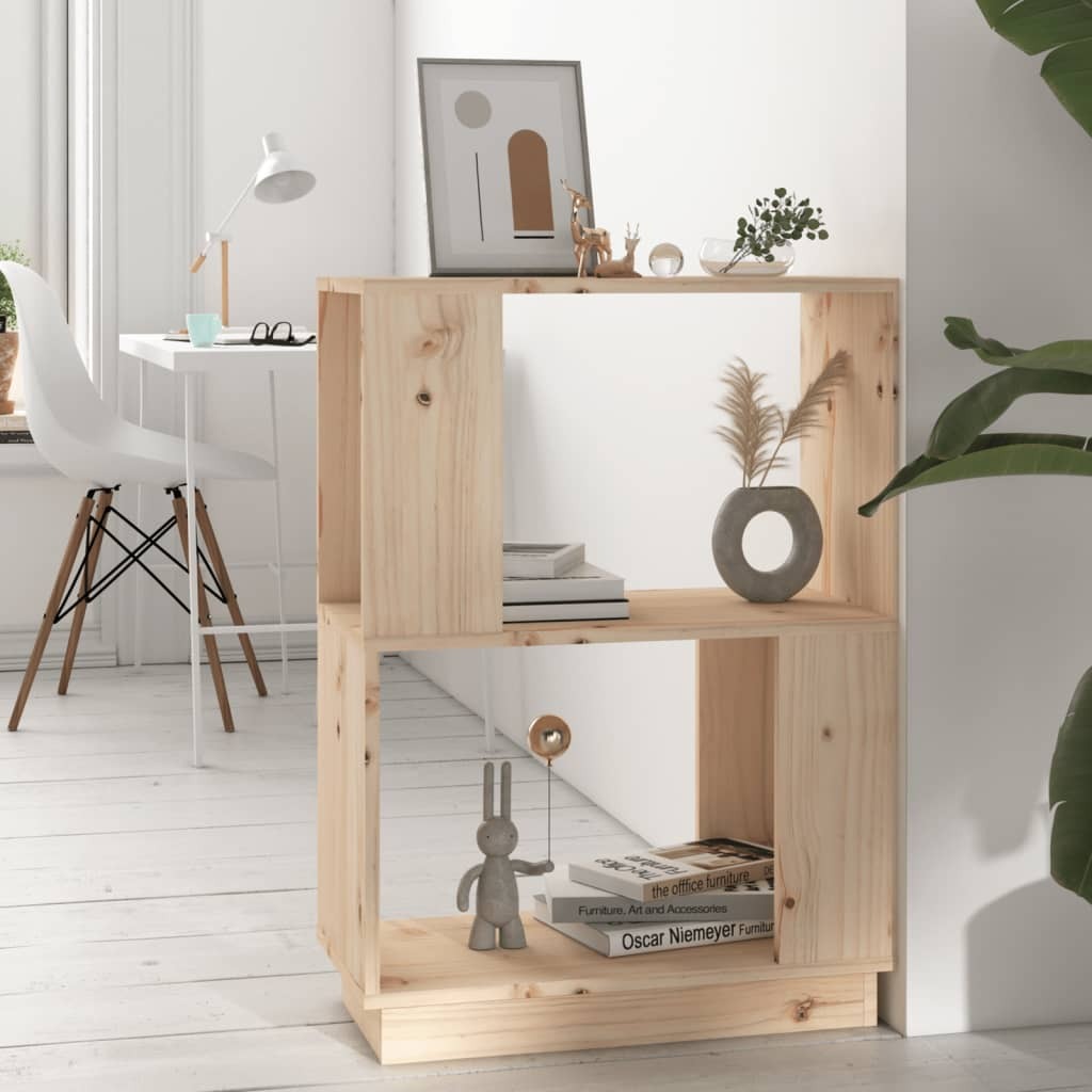 Dunkirk Book Cabinet Room Divider 51 by 25 by 70 cm Solid Wood Pine