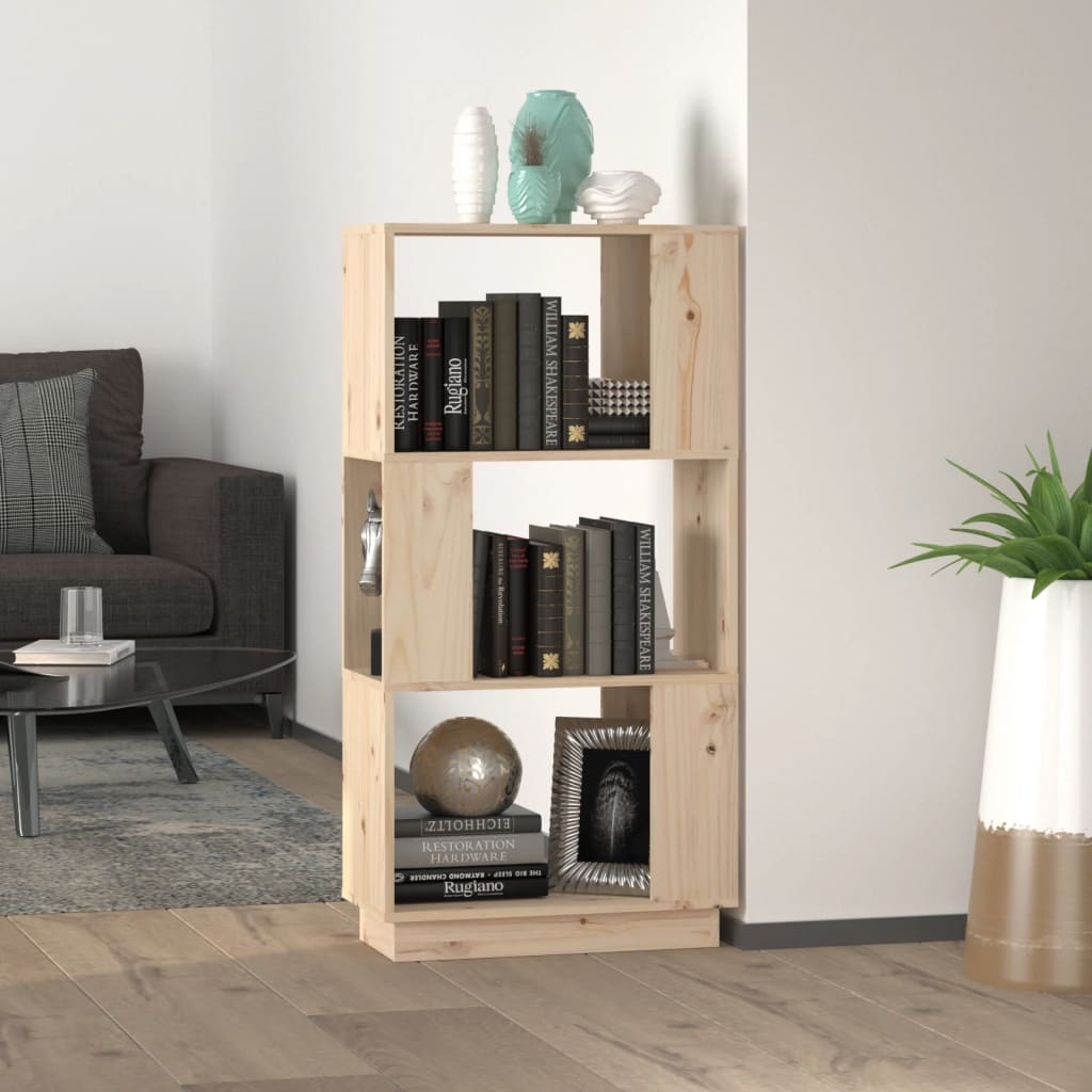 Castle Book Cabinet Room Divider 51 by 25 by 101 cm Solid Wood Pine
