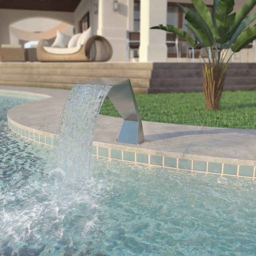 Pool Fountain Stainless Steel Silver Garden Fountains