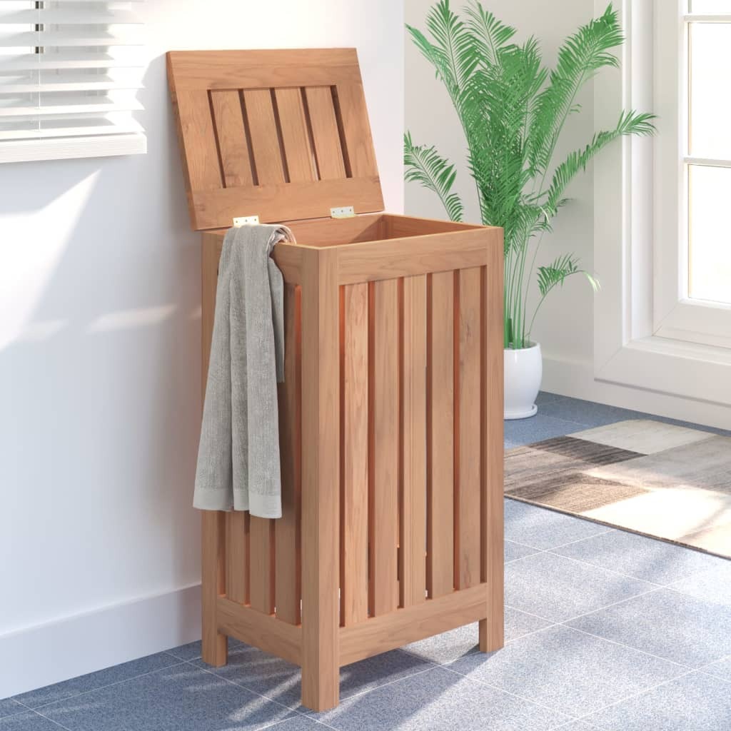Wash Bin Solid Wood Teak Laundry Baskets