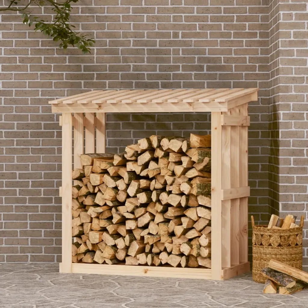 Firewood Rack Solid Wood Pine Wooden Garden Shed Range 2