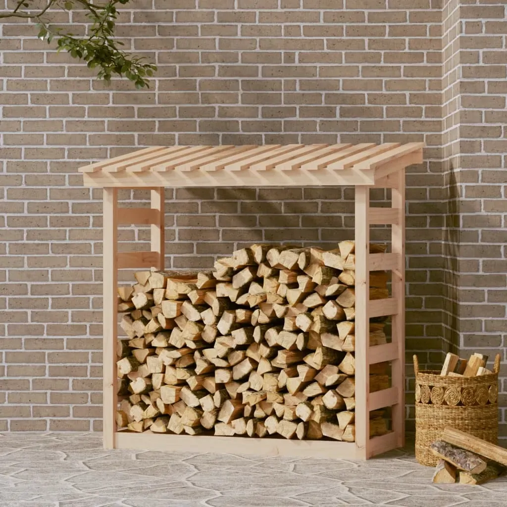 Firewood Rack Solid Wood Pine Wooden Garden Shed Range 3