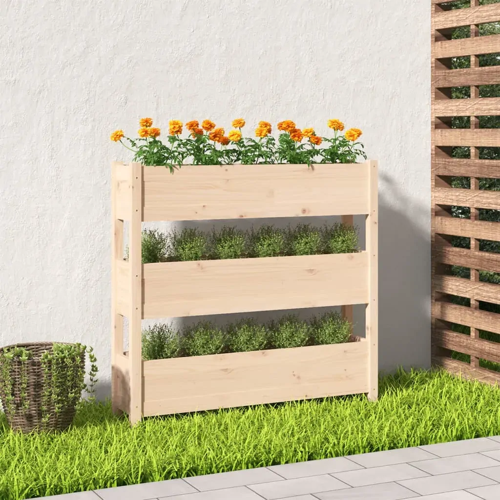 Planter Solid Wood Pine Wood Plant Pot Range 7