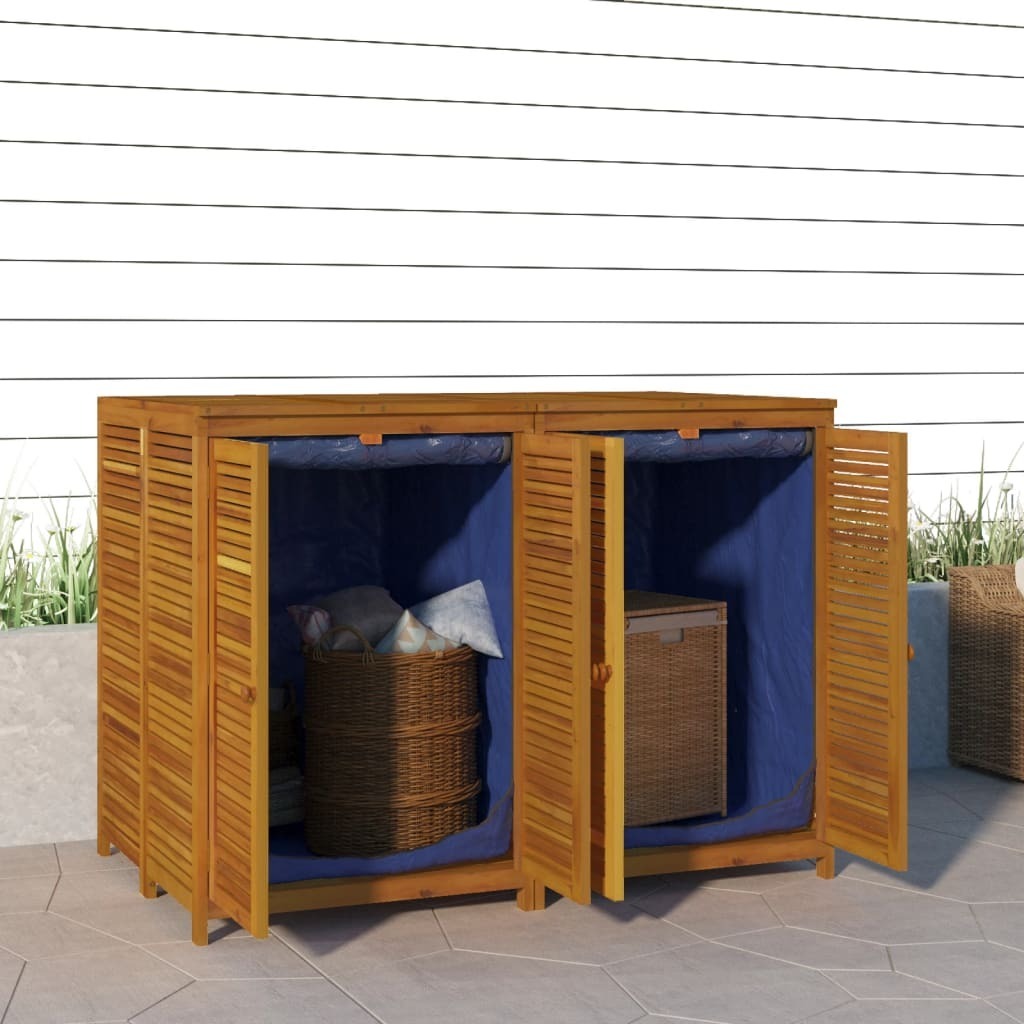 Garden Storage Box Solid Wood Acacia