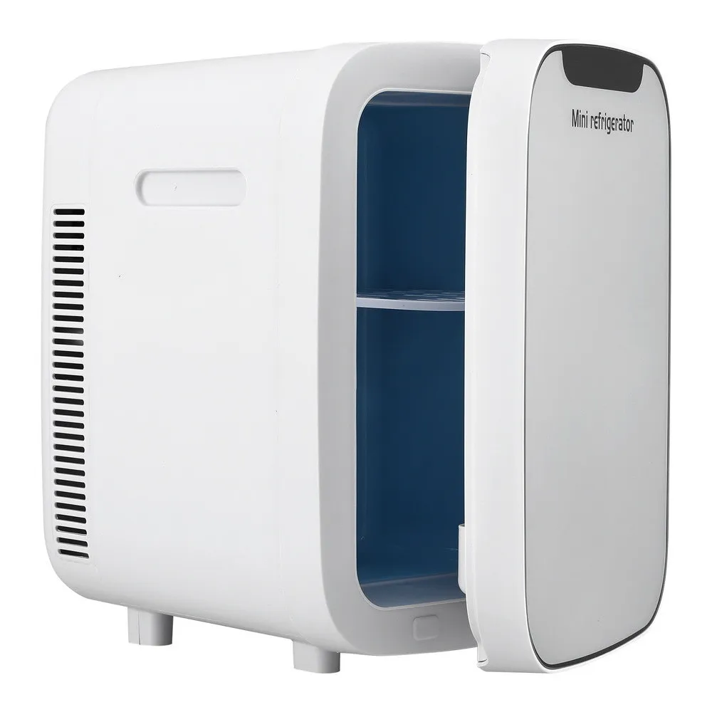 Mini Fridge Portable White Electric Cooler Warmer Car Office 12V 220V