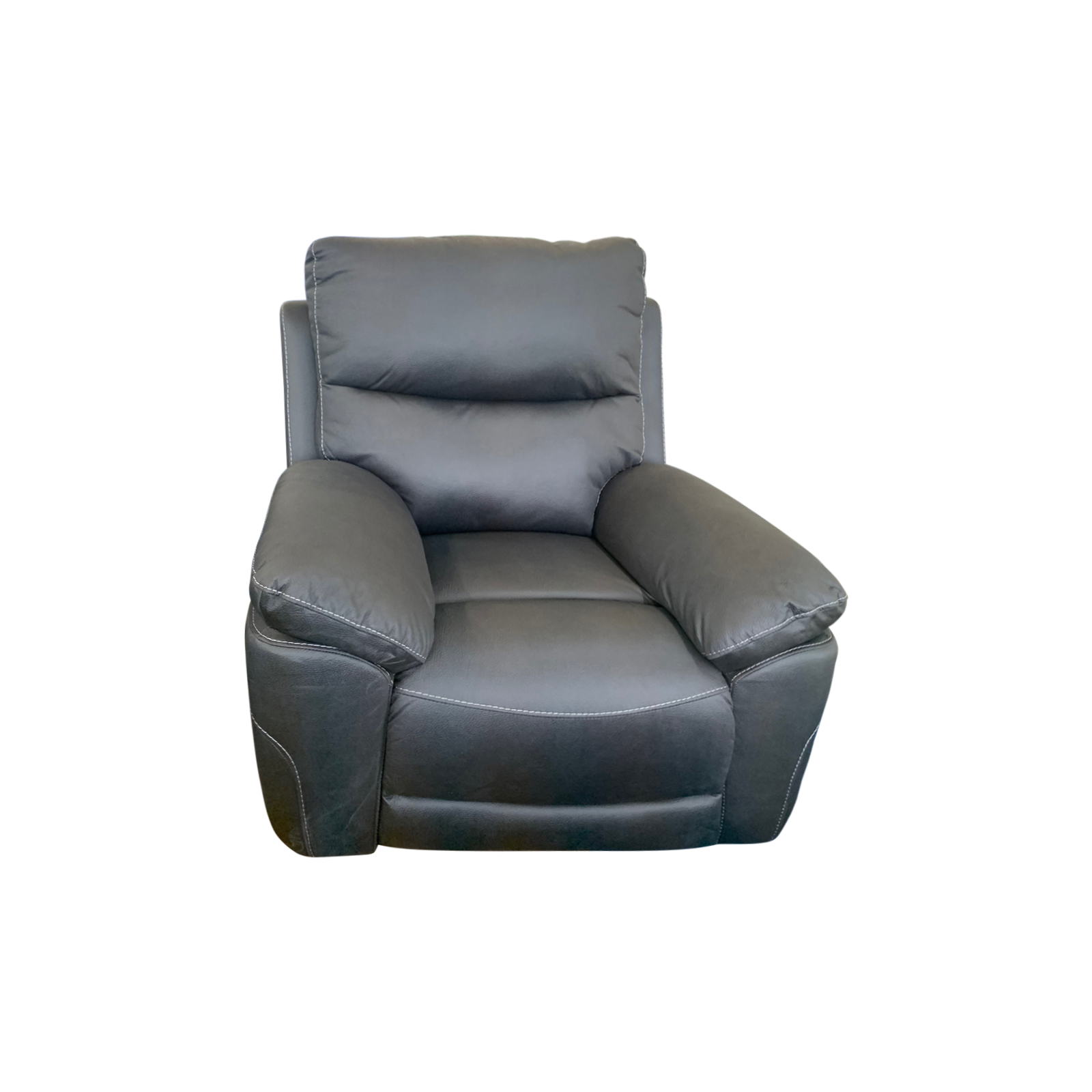 1R Finest Fabric Electric Recliner Feature Multi Positions Ultra Cushioned USB Outlets in Charcoal Colour 1R Finest Fabric Electric Recliner Feature Multi Positions Ultra Cushioned USB Outlets in Charcoal Colour