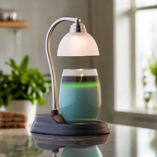 Pewter Aurora Lamp