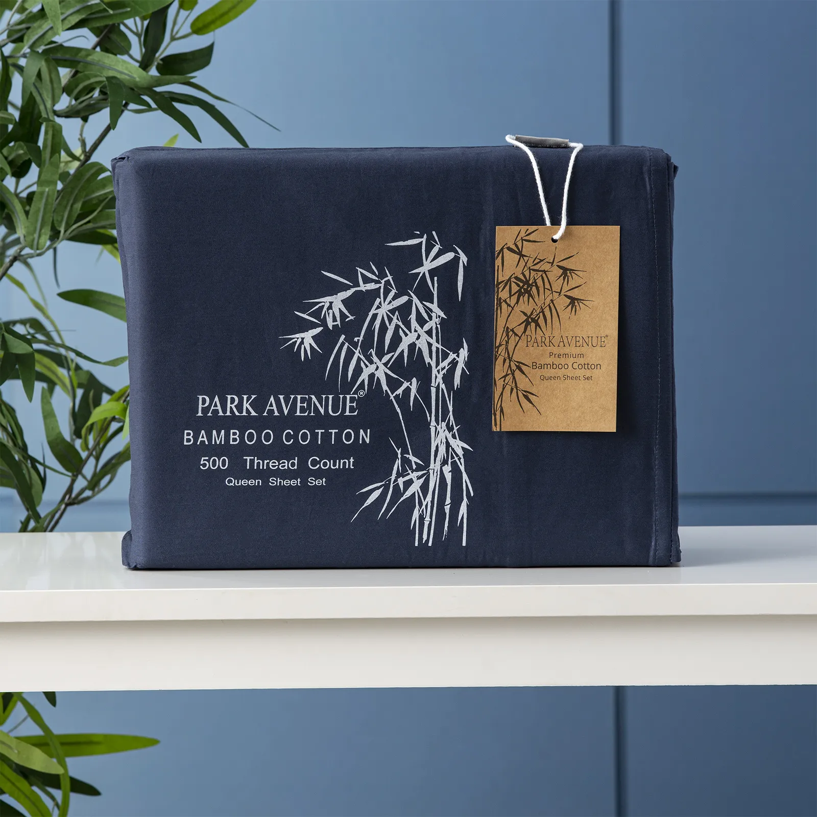 Bamboo Cotton 500 Thread Count Indigo Sheet Sets by Queen