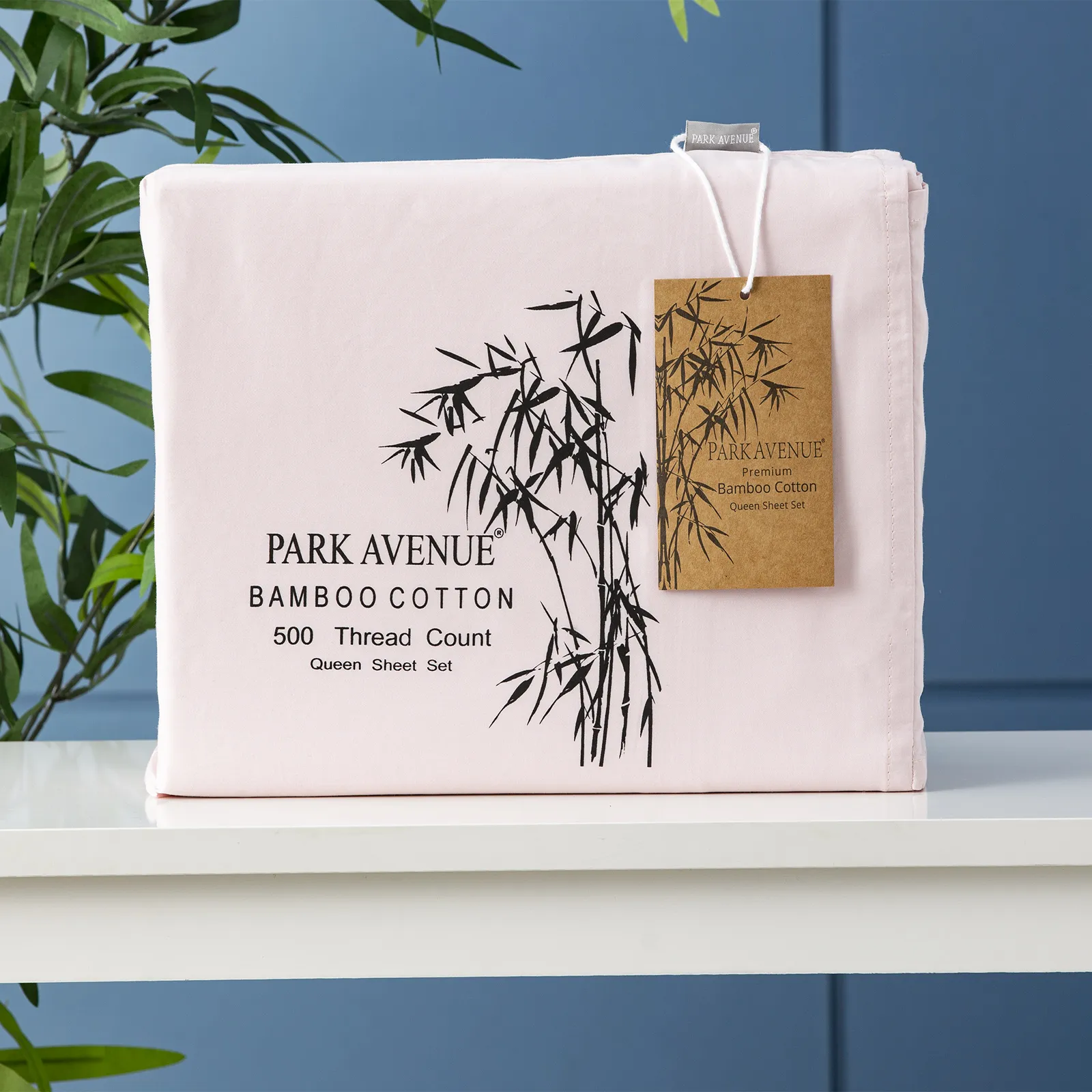 Bamboo Cotton 500 Thread Count Peach Sheet Sets by Queen