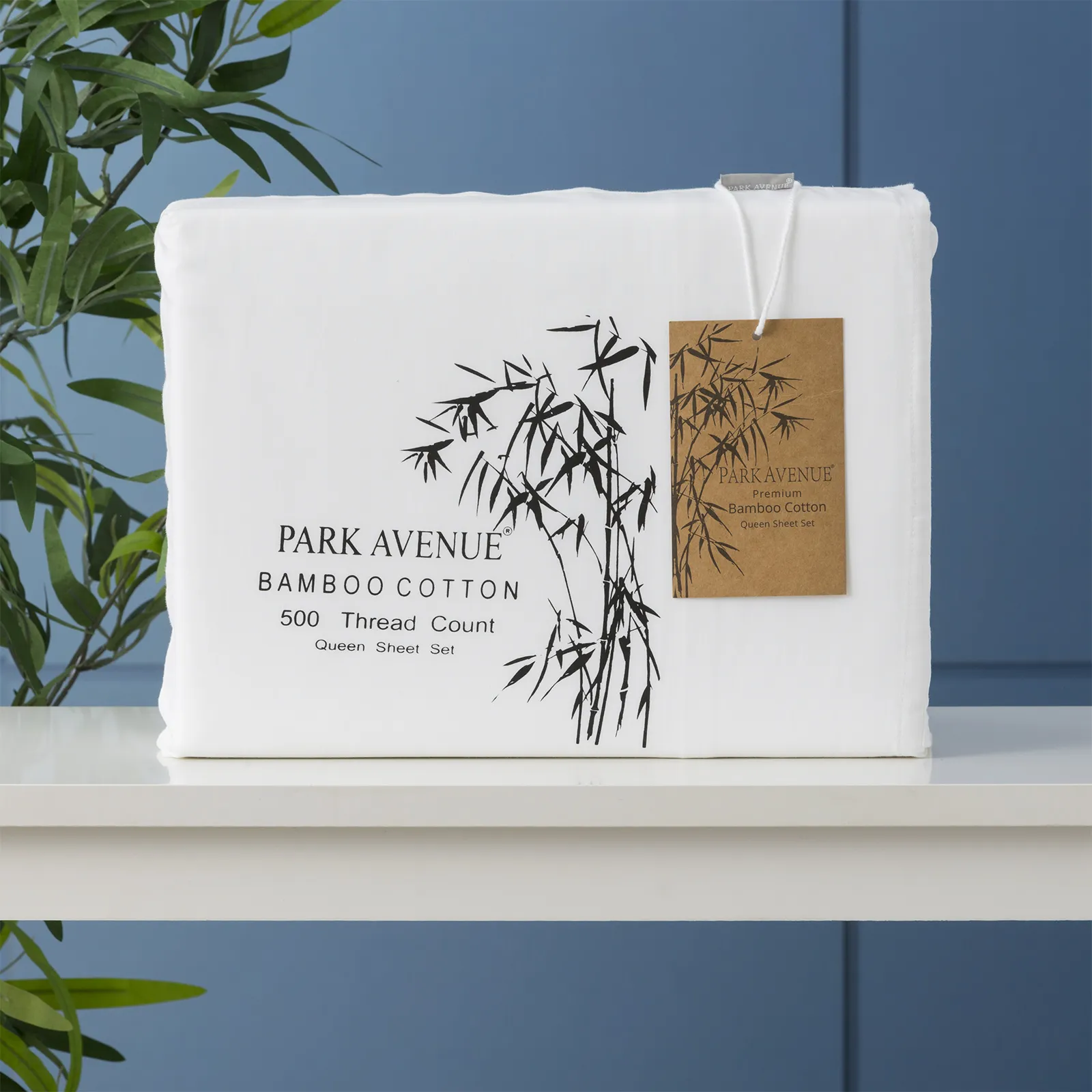 Bamboo Cotton 500 Thread Count White Sheet Sets by Mega Queen